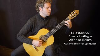 Carlos Guastavino  Sonata 1 para guitarra Allegro por Alfonso Bekes [upl. by Richela]