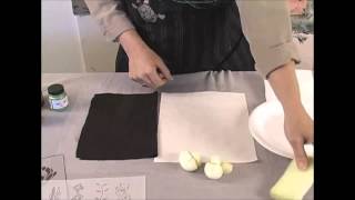 Jacquard Presents Stenciling Techniques On Fabric with Diane Ericson Part 1 [upl. by Rudman345]