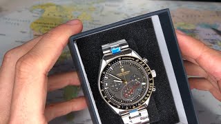 Unboxing Pagani Design PD1701 quotSpeedyquot homenaje 50 aniversario Moonwatch [upl. by Ennayt]