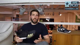 Review Handballschuhe 201718 adidas HARDEN VOL2 [upl. by Ahsenroc708]