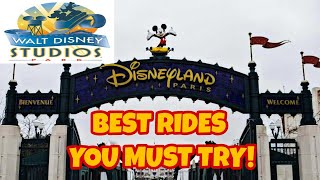 TOP 5 ATTRACTIONS WALT DISNEY STUDIOS PARK YOU MUST TRY DISNEYLAND PARIS PARK 2 [upl. by Wein]