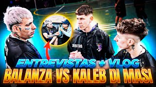 TEAM BALANZA VS KALEB DI MASI – ENTREVISTAS  VLOG DEL PARTIDO⚽🎤 [upl. by Auerbach]