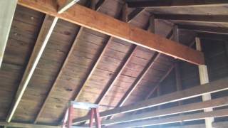 house remodel  part 12 vaulted ceilings [upl. by Dnalhsa]