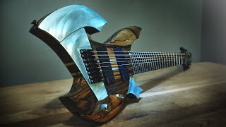 ALUMINIUM amp WOOD 8 string Guitar  OBERON MS8 SHOWCASE [upl. by Eseenaj830]