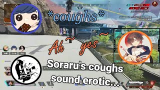 ENG SUB Amatsuki amp 96nekos thoughts on Sorarus coughing sounds APEX Legends [upl. by Ennoval]