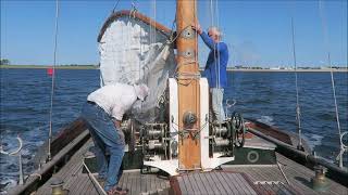 Sailing away from Oudeschild Texel  Lemsteraak Wadwaai 202306 [upl. by Dauf]