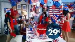 TV Spot  Party City  4th of July Party  Nobody Has More Fourth of July For Less [upl. by Etnomal868]