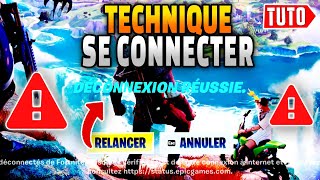 PROBLEME DE CONNEXION  SOLUTION POUR SE CONNECTER A FORTNITE CHAPITRE 4 [upl. by Aleahc]