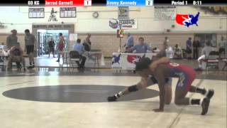 2012 Univ WTT 60 KG  Jarrod Garnett NRV vs Jimmy Kennedy NYAC [upl. by Refotsirk]