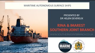 Maritime Autonomous Surface Ships [upl. by Steinman]