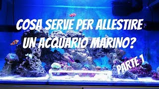 COME ALLESTIRE UN ACQUARIO MARINO  1° Parte Acquario Sump Sale e Tecnica base [upl. by Estelle]