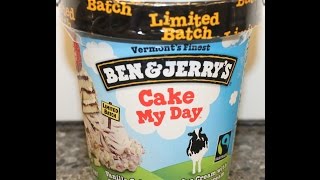 Ben amp Jerry’s Cake My Day Ice Cream Review [upl. by Ahsaele]