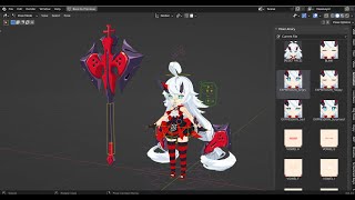 BLENDER Rigged Character Blood Embrace ELF [upl. by Nahshun100]