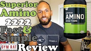 Superior Amino 2222  Recovery Supplement  Review [upl. by Justus]