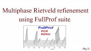 Multiphase rietveld refinement with FullProf suite  a step by step tutorial [upl. by Buschi]