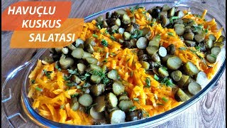 HAVUÇLU KUSKUS SALATASI TARİFİPRATİK SALATA NASIL YAPILIR [upl. by Aeiram488]