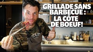 Recette de Norbert  Grillade sans barbecue  la côte de boeuf [upl. by Coop]