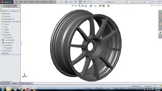 solidworks tutorial Alloy wheel [upl. by Bourgeois]