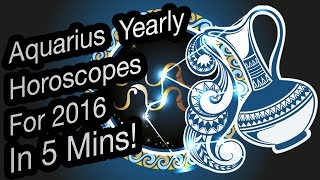 Aquarius Yearly Horoscope For 2016  Prakash Astrologer [upl. by Nnylkoorb561]