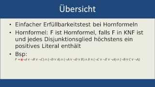 Markierungsalgorithmus für Hornformeln [upl. by Vatsug]