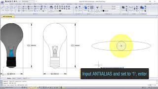 GstarCAD 2022  Smooth curve displays by Anti Aliased [upl. by Stephana]