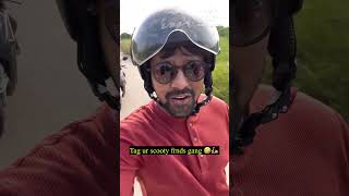 Scooty la bike ride ah da 🤣 tamilcomedy tamilcomedymemes friends funnyvideos [upl. by Maurilia519]