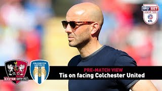 PREMATCH VIEW Tis on facing Colchester United  Exeter City Football Club [upl. by Franky]