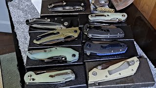 Lets check out a bunch of ef knives eafengrow knives one of the best affordable budget edcs [upl. by Eikceb475]