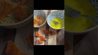 SALMON CRUSTED BITES salmon crustedsalmonbites salmonrecipes ytshorts viralshorts viralvideo [upl. by Asiole]