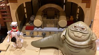 Lego Star Wars Jabbas Palace Boba Fett MOC [upl. by Oiram]