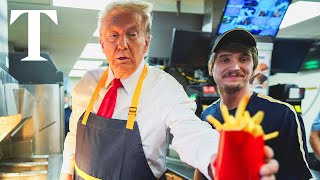 LIVE Donald Trump visits McDonald’s on MAGA tour of Pennsylvania [upl. by Margalit]