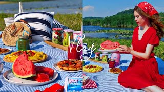 Piknik İçin Pratik Tarifler  Piknik Sepeti Hazırlama  Sessiz Vlog  Picnic [upl. by Wiltz343]