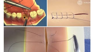 suture techniques شرح نظرى وعملى كامل [upl. by Eintruok]