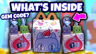 👀 Opening The NEW Mc Donalds Pet Simulator Toy  QR Pet Code  Pet Simulator 99  Roblox [upl. by Nivram983]