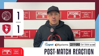 Taunton Town FC 1  1 Bracknell Town FC  Post Match Interview  Southern League Premier South [upl. by Tavis]