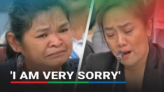 Tearful Garma stops exit of drug war victims families to apologize  ABSCBN News [upl. by Zertnom]