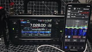 ICOMIC705 amp SDR CONTROL  CW [upl. by Donela]