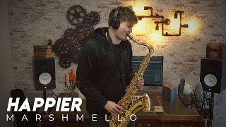 Marshmello ft Bastille  Happier Saxophone Cover [upl. by Amadeus197]