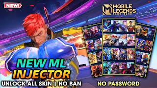 BEST ML INJECTOR NEW UPDATE 2024  UNLOCK ALL SKIN MOBILE LEGENDS  LATEST PATCH  NO BAN [upl. by Marybelle349]