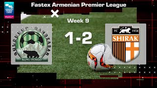 Gandzasar  Shirak 12 Fastex Armenian Premier League 202425 Week 09 [upl. by Arded]