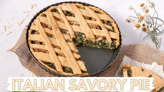 How to Make Italian Savory Pie with Ricotta and Spinach LIGHT amp FLAKY [upl. by Tavis]