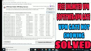 How to InstallUSE Softether and VPN gate  Softether vpn gate not showing Solved [upl. by Trisa849]