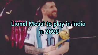 Lionel Messi and Argentina team coming to India [upl. by Schwerin]