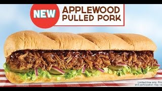 Subway BBQ Applewood Pulled Pork Review [upl. by Arakat]