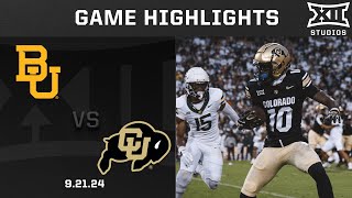 Baylor vs Colorado Highlights  2024 Big 12 Football [upl. by Urita]