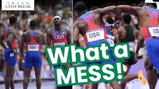 US Mens 4x100 Relay Fail to Medal at Olympics AGAIN What Went Wrong [upl. by Ainnek]