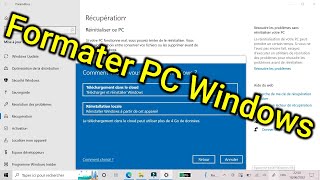 comment formater mon pc Windows 10 [upl. by Anircam]