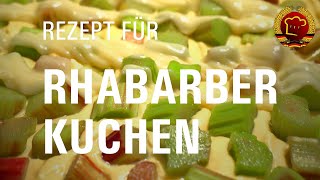 Rezept für schnellen Rhabarberkuchen den jeder backen kann mit diesem leckeren DDR Rezept [upl. by Eissalc994]