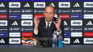 ALLEGRI post JuveAtalanta 22 conferenza stampa quotPunto decisivo sui fischi dello Stadiumquot [upl. by Canty94]