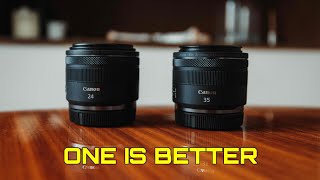 Canon RF 24mm vs 35mm 18 [upl. by Dione]